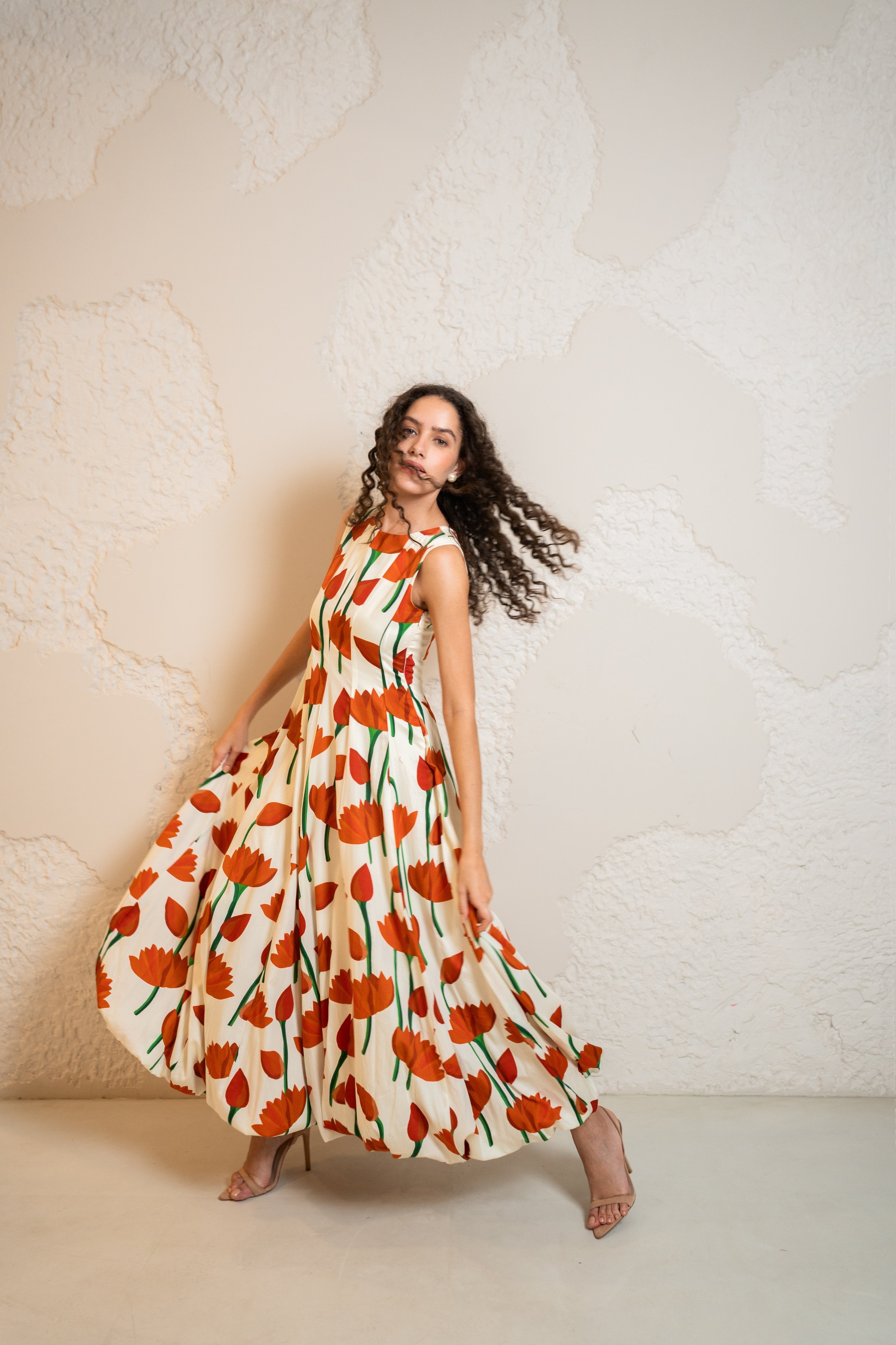 Floral Balloon Dress