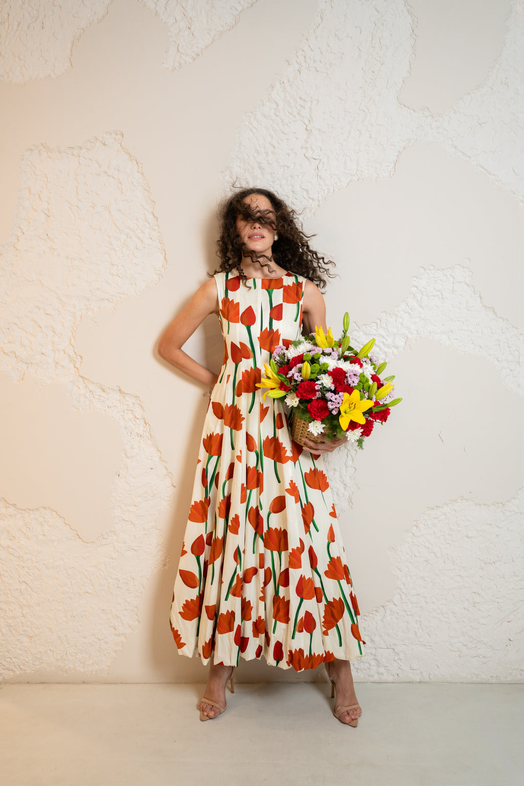 Floral Balloon Dress